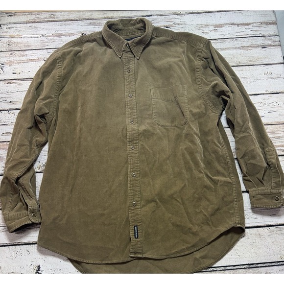 Abercrombie & Fitch Other - Abercrombie & Fitch Men's Vintage  Brown Corduroy Button-Up Pocket Shirt Large